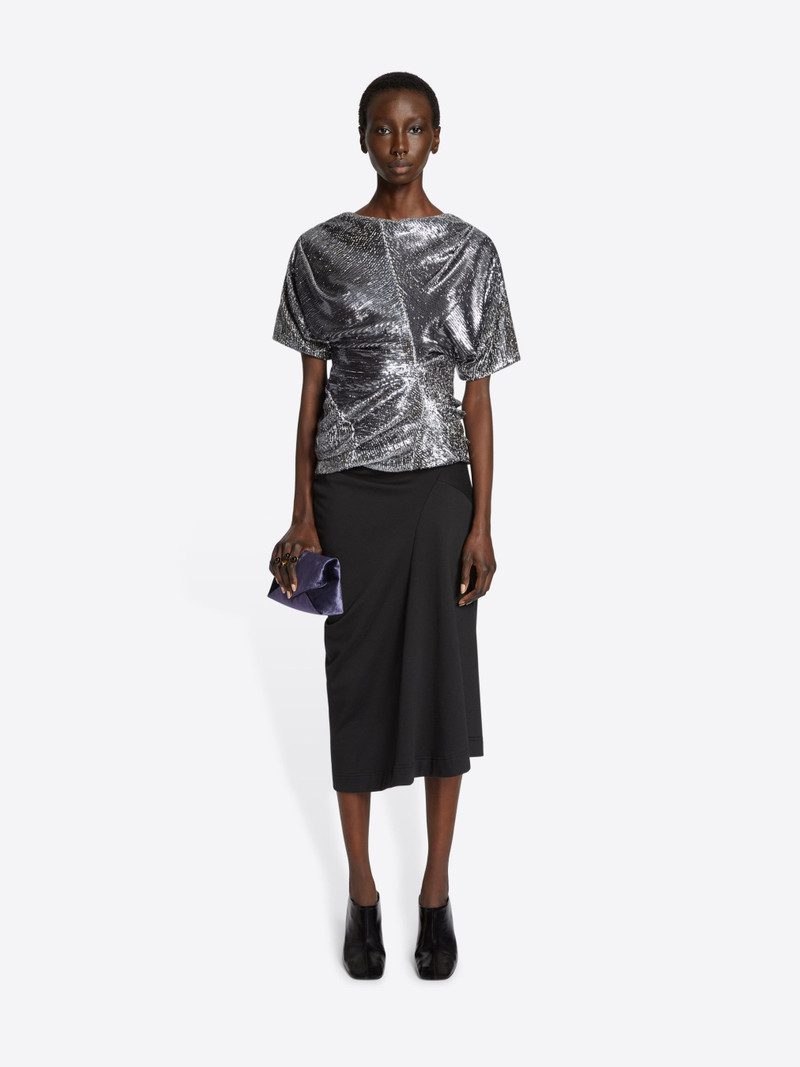 Dries Van Noten DRAPED COTTON SKIRT outlook