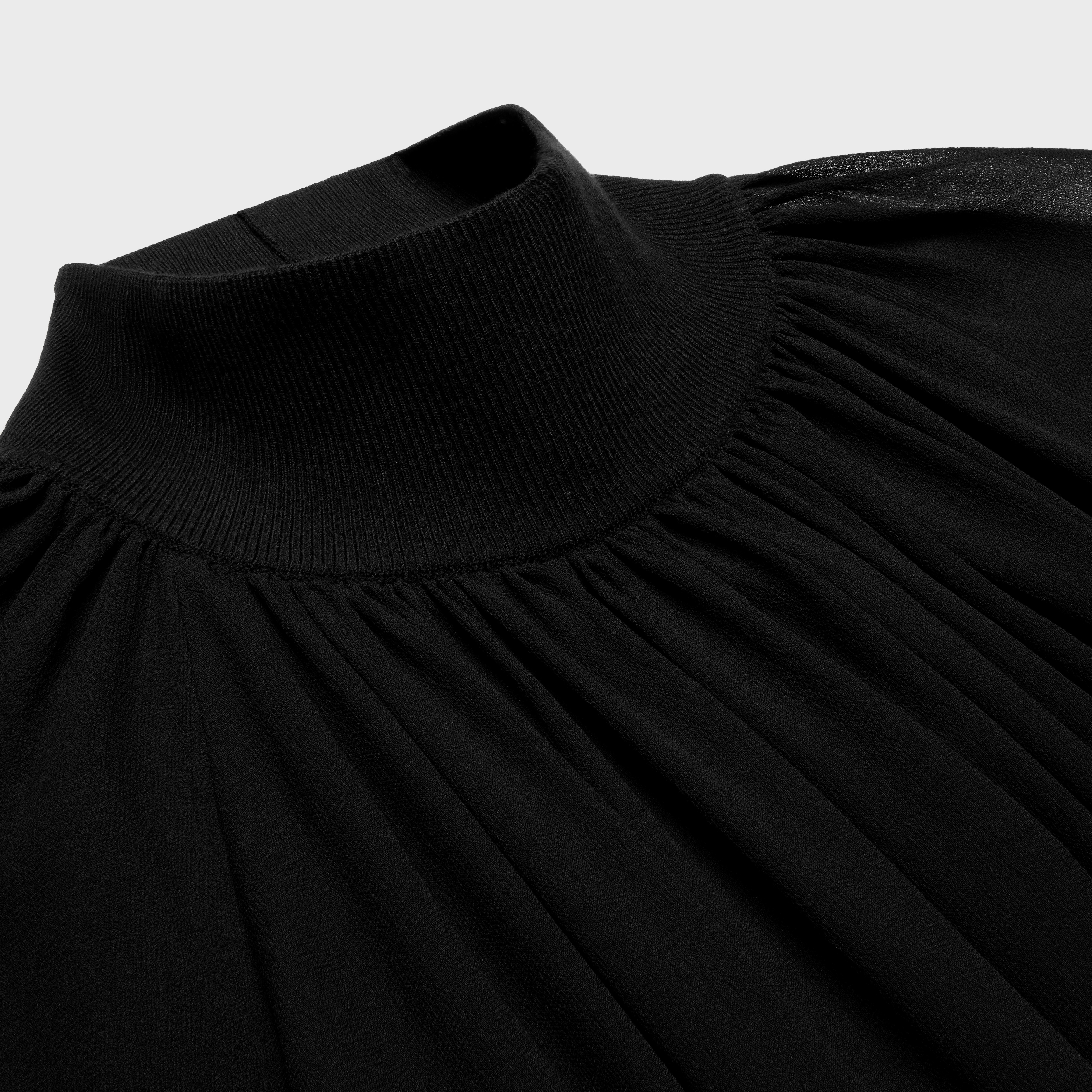 mini dress in silk georgette - 3