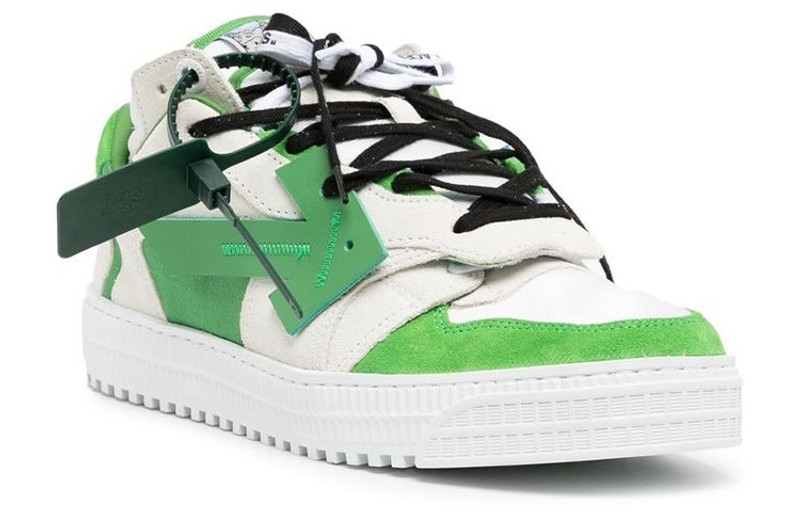 Off-White Off-White Out Of Office Low-Top Sneakers 'Green White Black' OMIA244F22LEA0010155 outlook