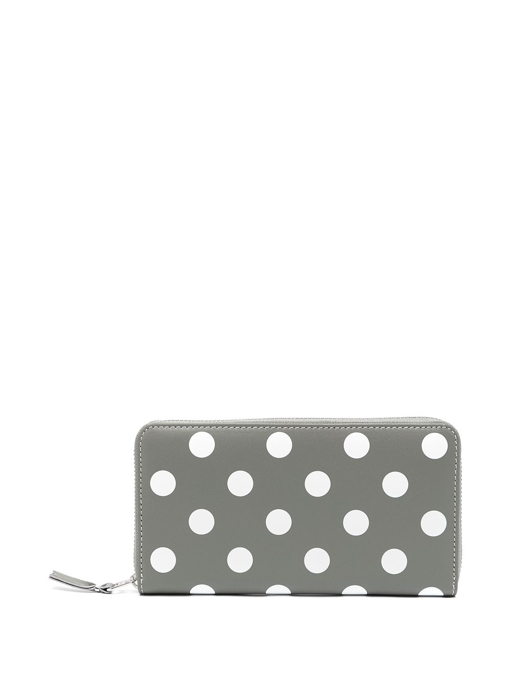 polka-dot print leather wallet - 1