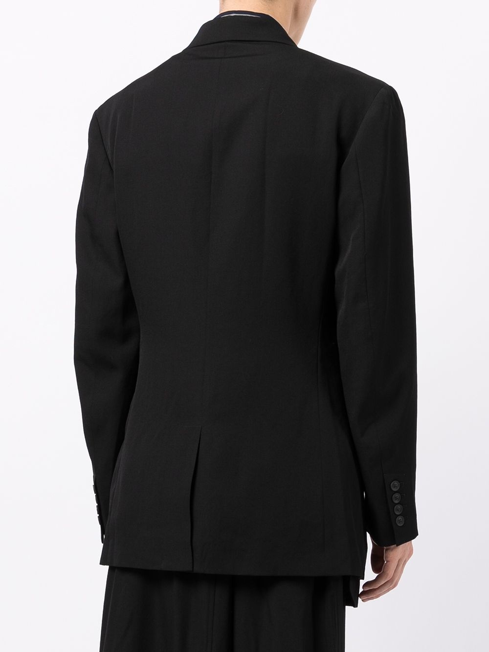 single-breasted wool blazer - 4