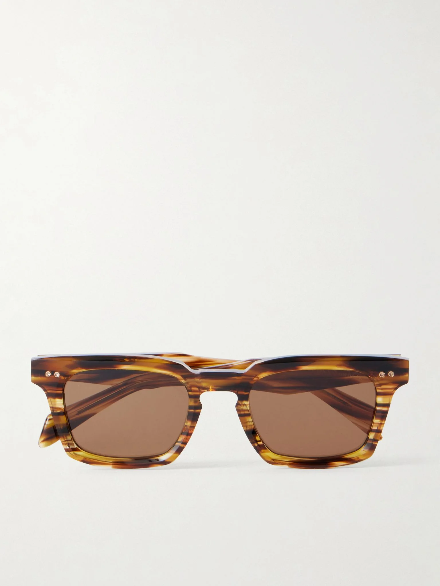 Monolix Square-Frame Acetate Sunglasses Brown - 1