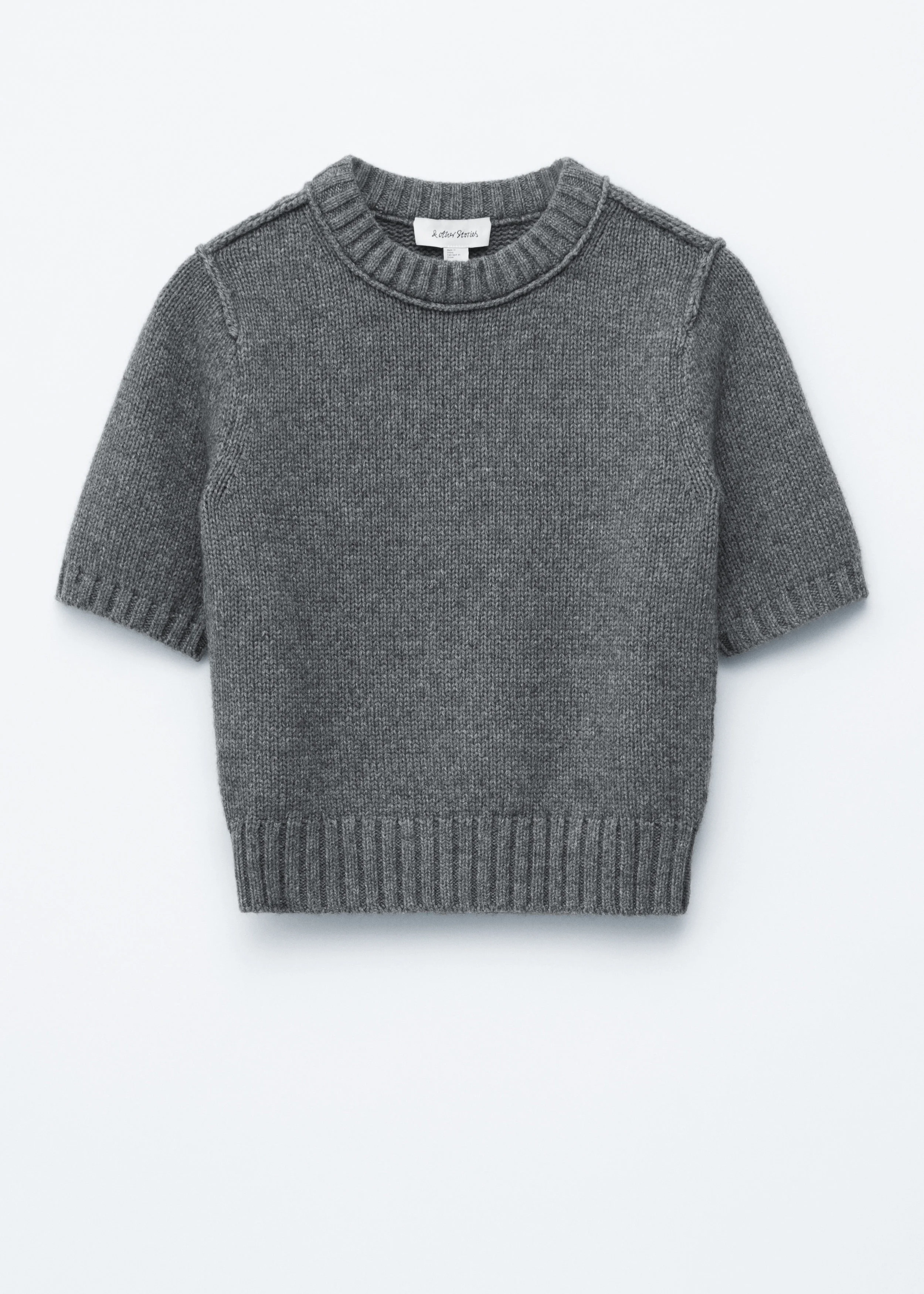 Rib-Knit T-shirt - 1