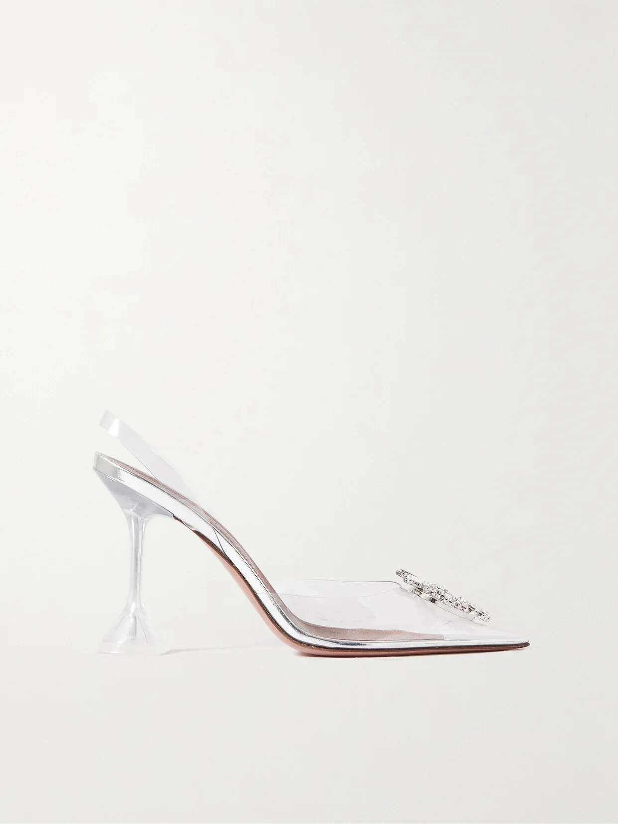 Begum Crystal-embellished Pvc Slingback Pumps - 1