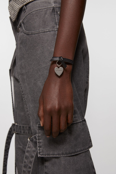 Acne Studios Musubi charm bracelet - Black outlook