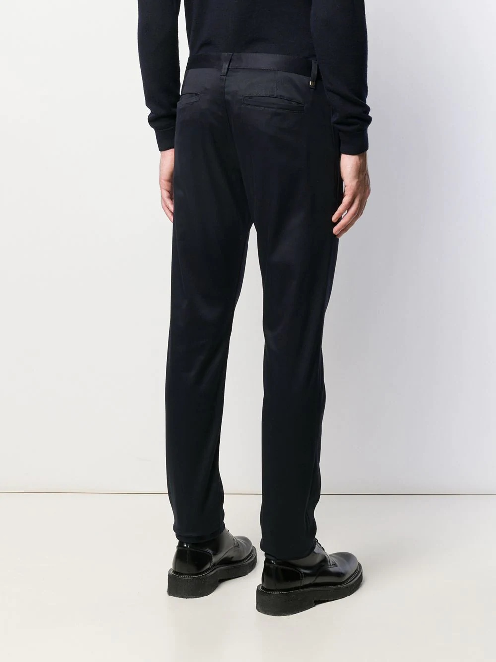 slim-fit tailored chino trousers - 4