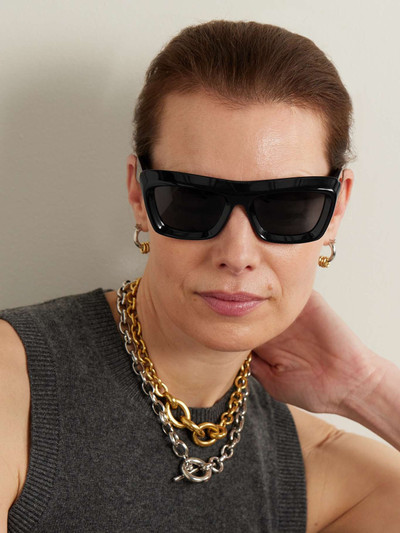 Bottega Veneta Oversized square-frame acetate sunglasses outlook