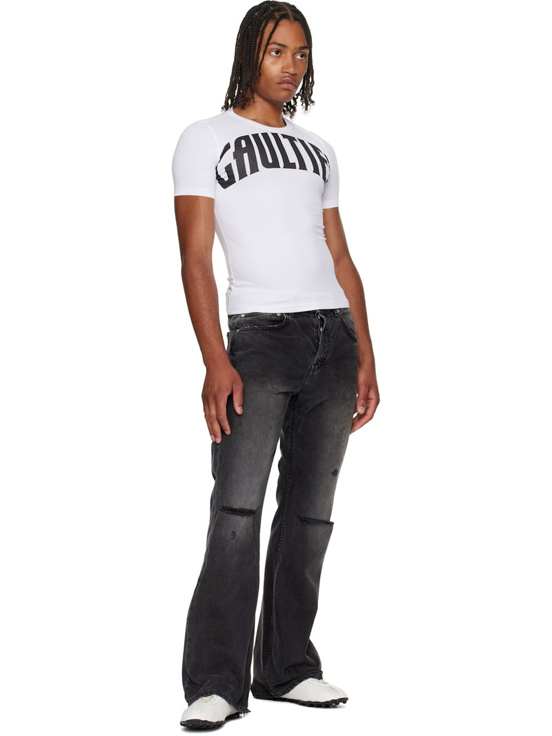 Jean Paul Gaultier White 'The Gaultier' T-shirt outlook