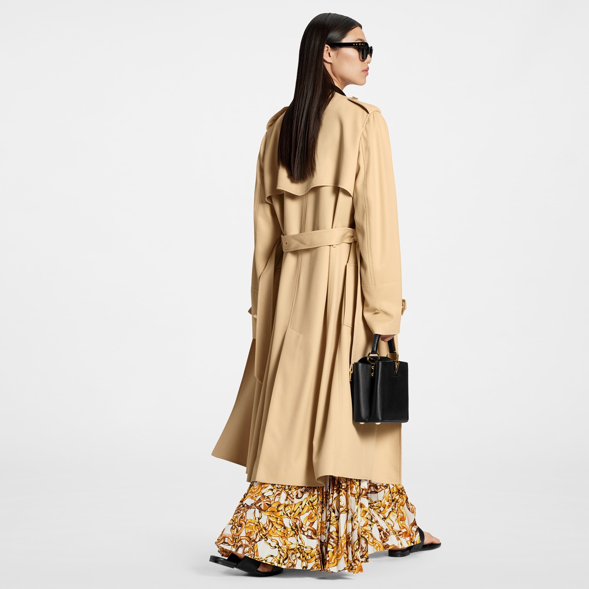 Belt Collar Trench Coat - 3
