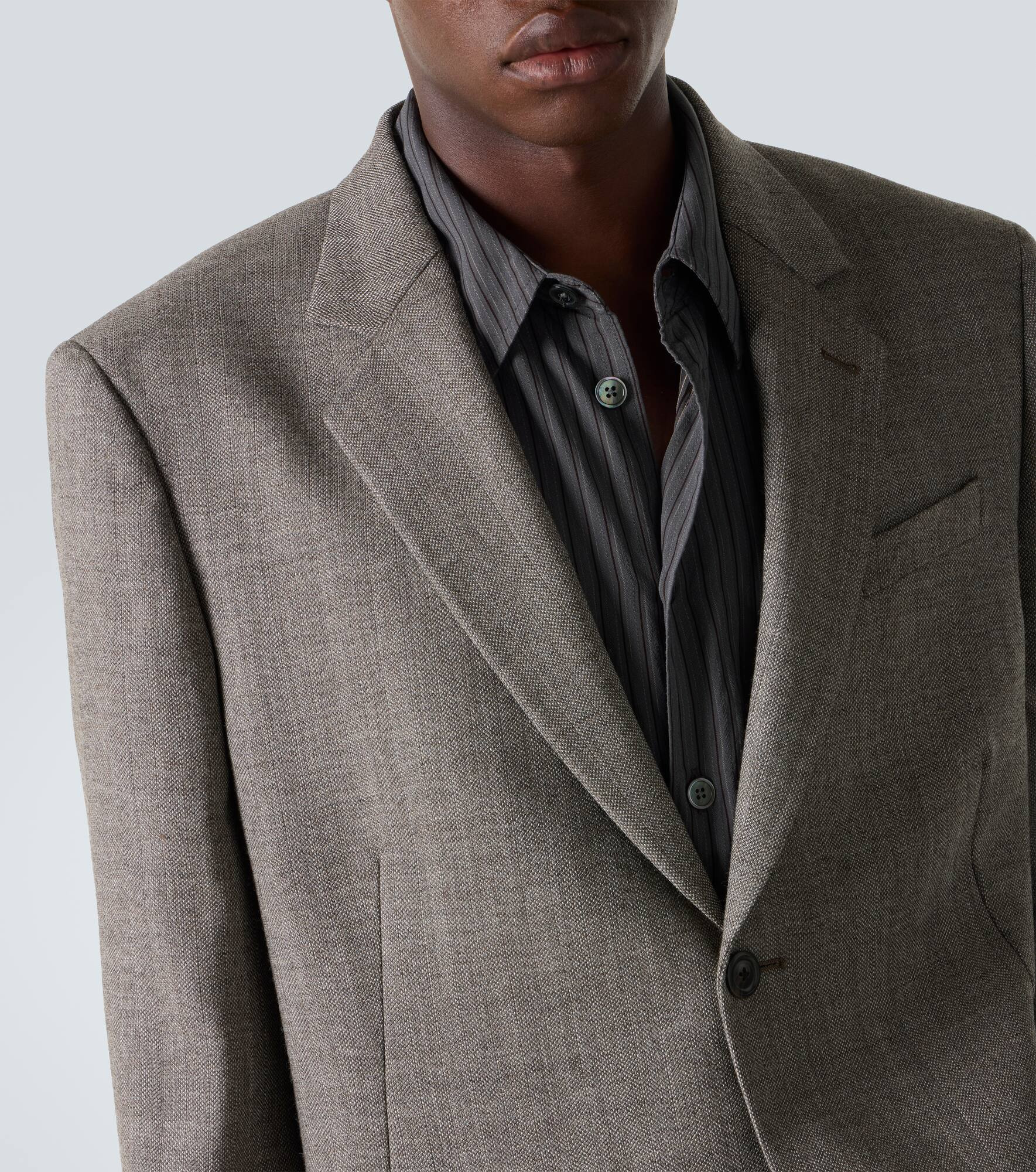 Ceremony herringbone virgin wool blazer - 6
