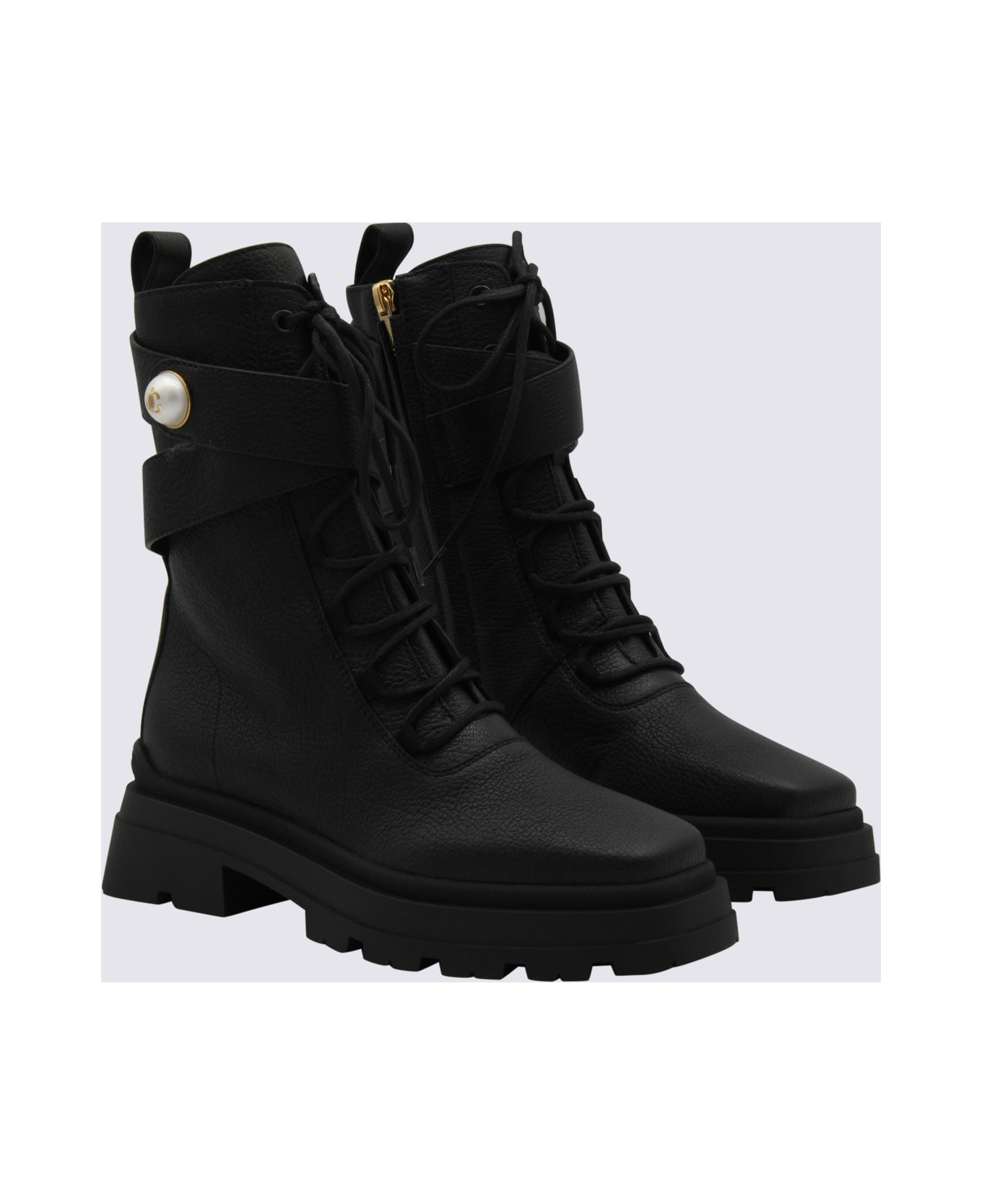 Black Leather Boots - 2