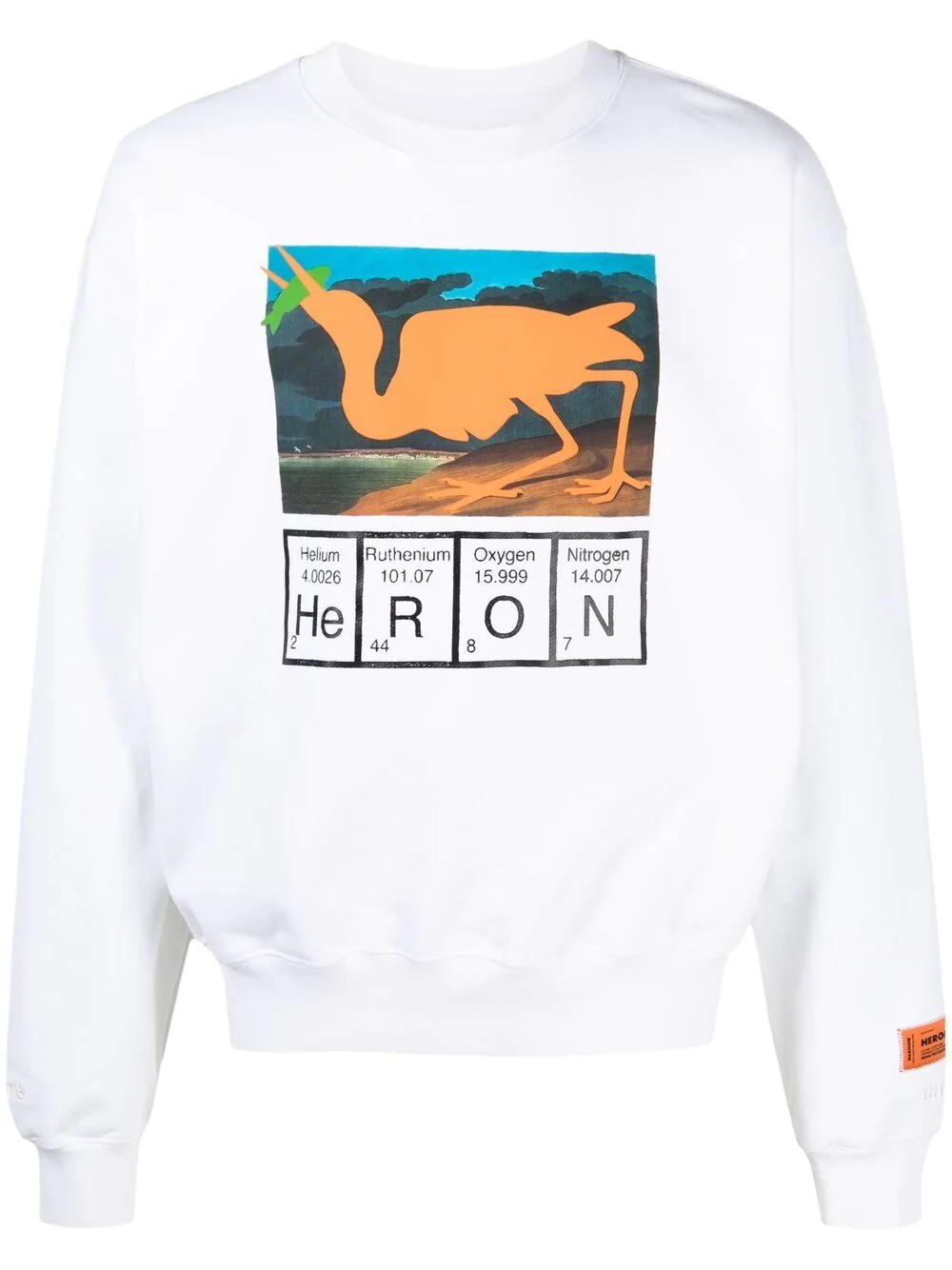 periodic table print sweatshirt - 1