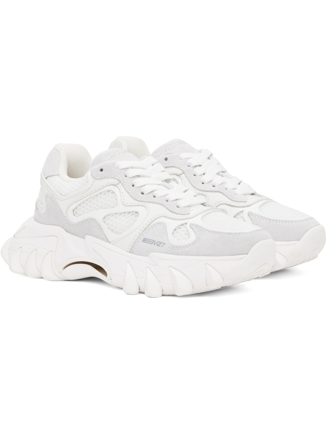 White B-East Sneakers - 4