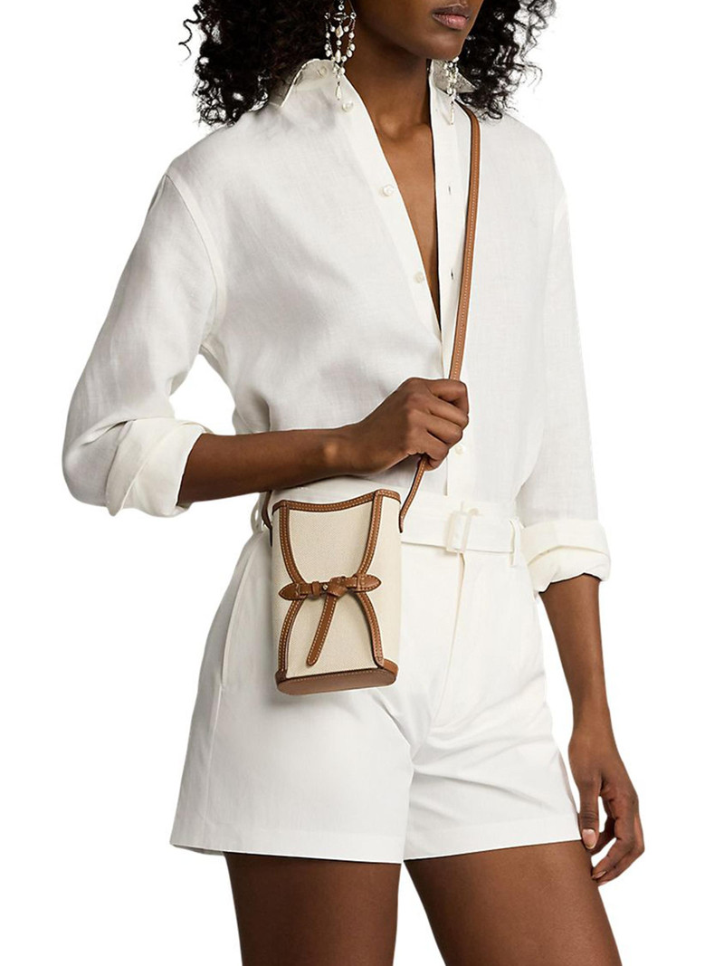 Women's The Ralph Canvas Phone Pouch - Natural Gold 3