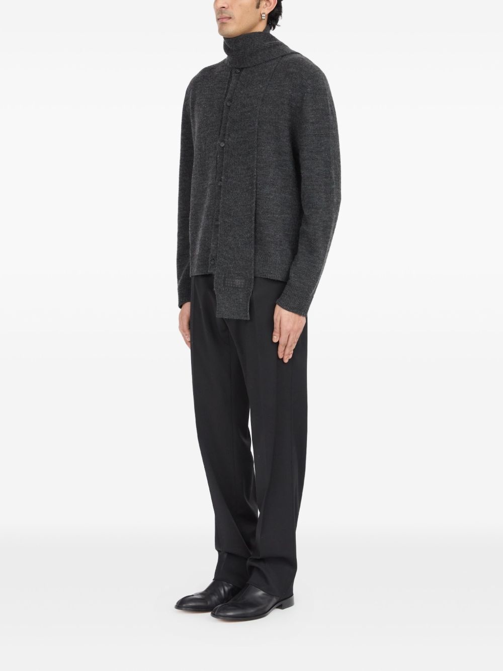 virgin wool-blend cardigan - 4