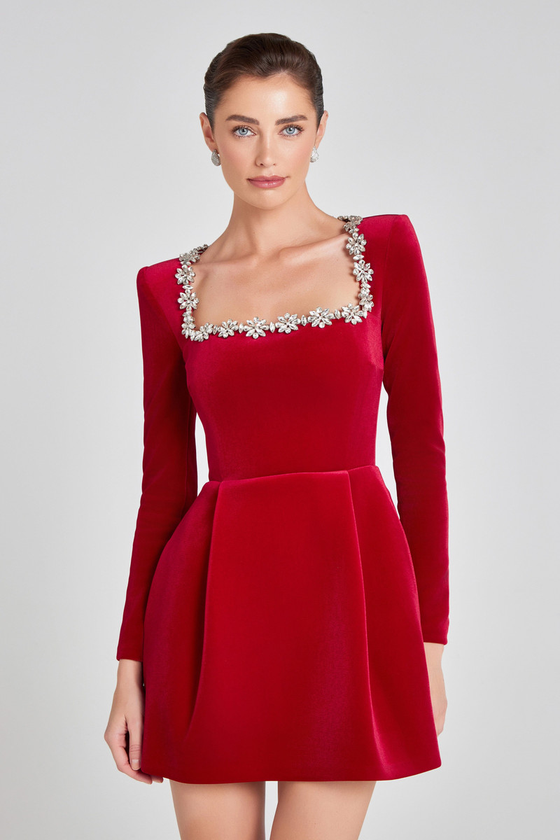 NADINE MERABI Kimberly Red Dress outlook
