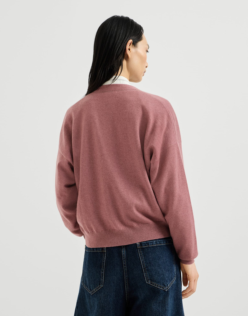Cashmere cardigan with monili 3