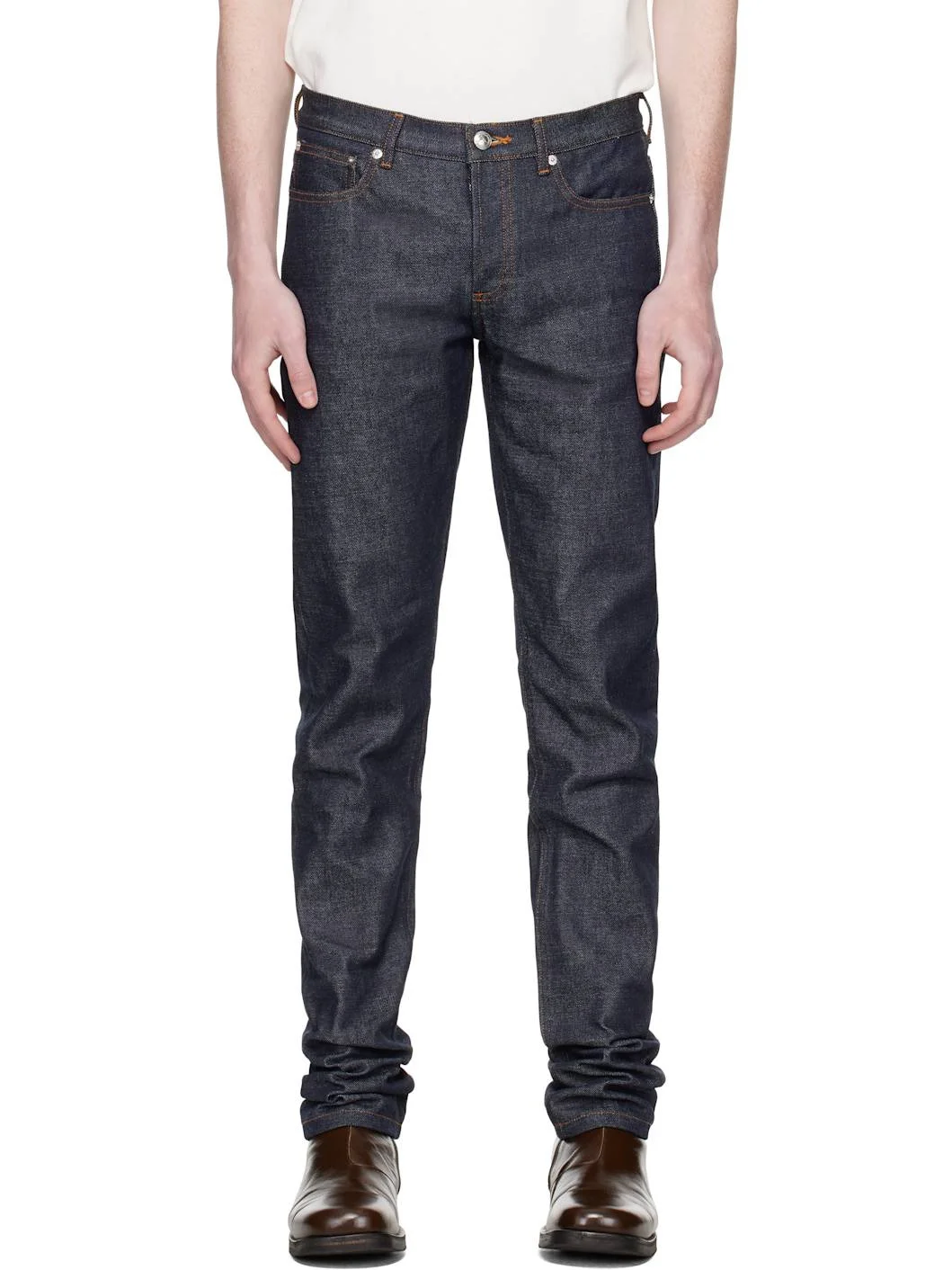 Navy Petit Standard Jeans - 1