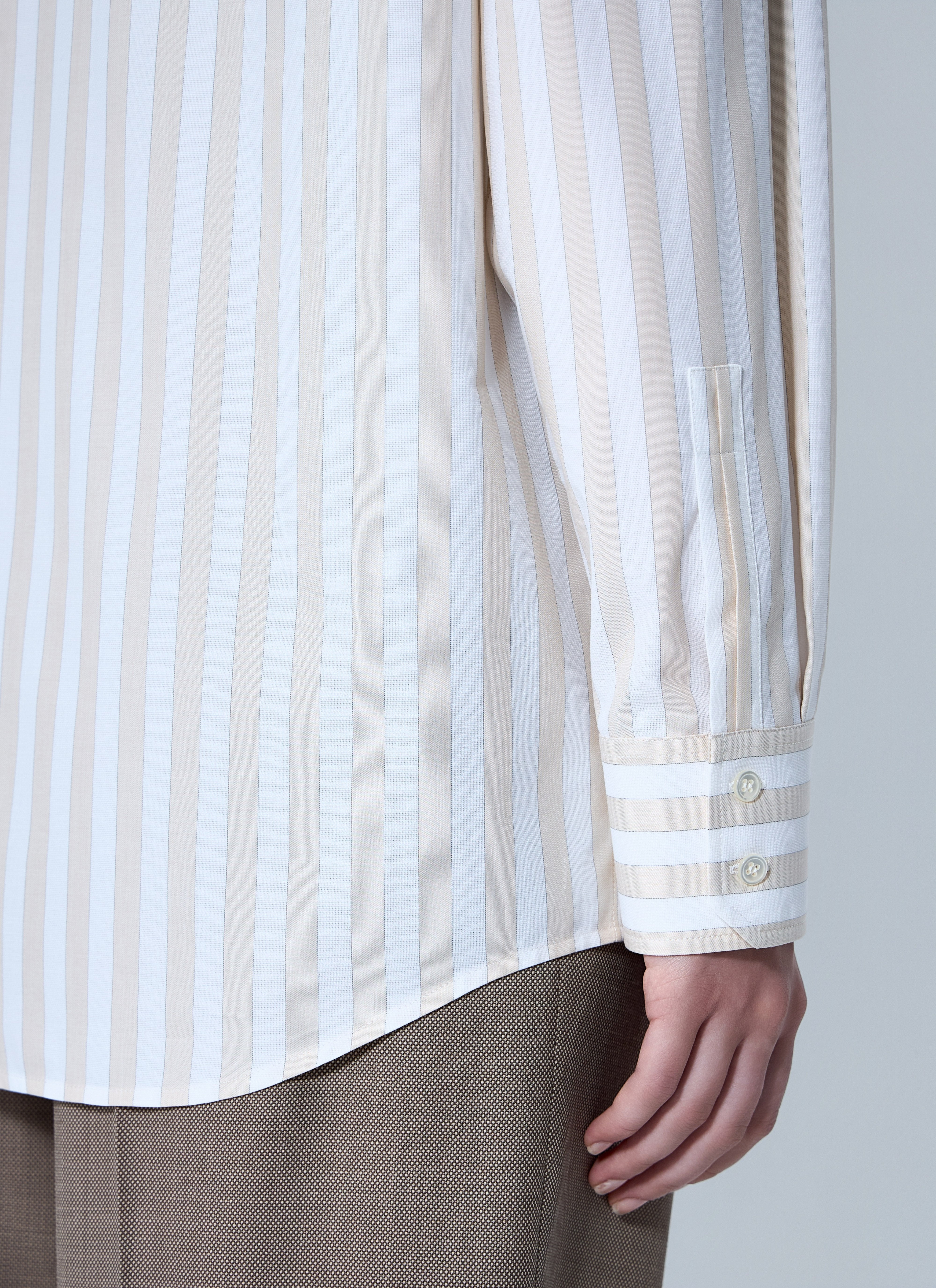 Saint Laurent Women Striped Button-Down Shirt - 6