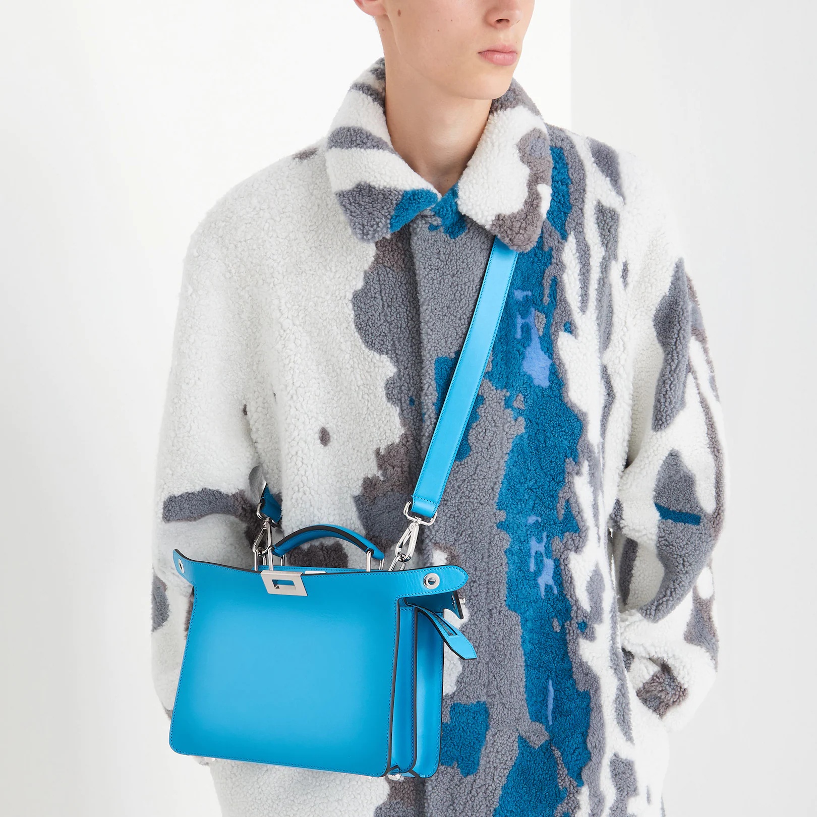 Blue leather bag - 7