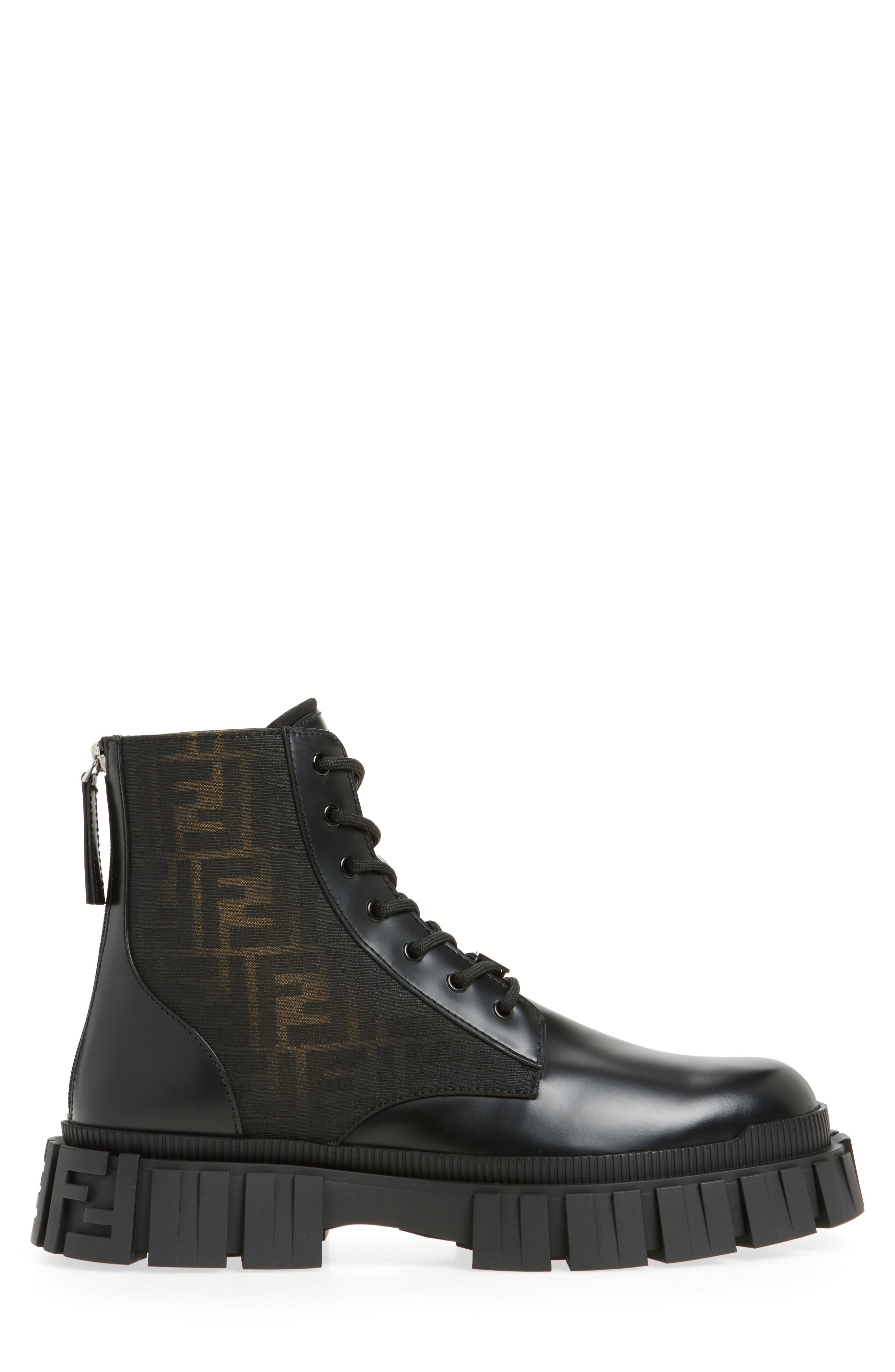 Fendi Force Biker Boot in Nero/Tabbaco at Nordstrom - 3