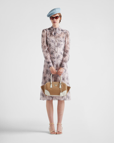 Prada Printed chiffon dress outlook
