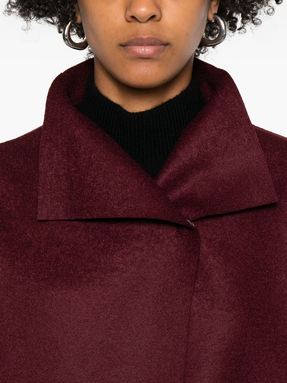 short-sleeve collared coat - 5