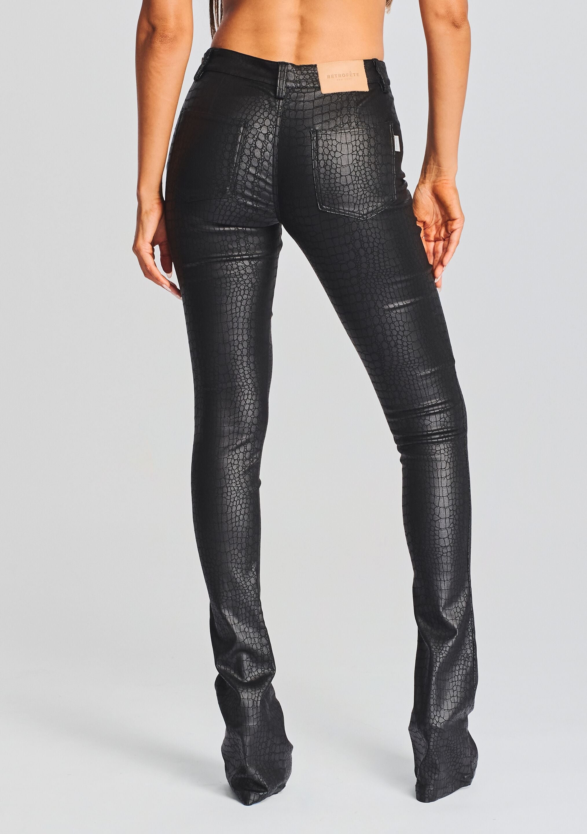 DANICA COATED DENIM PANT - 4