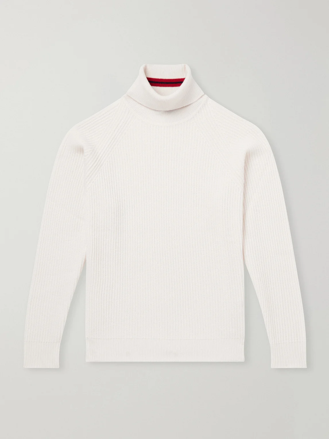 Ribbed Cashmere Rollneck Sweater - 1