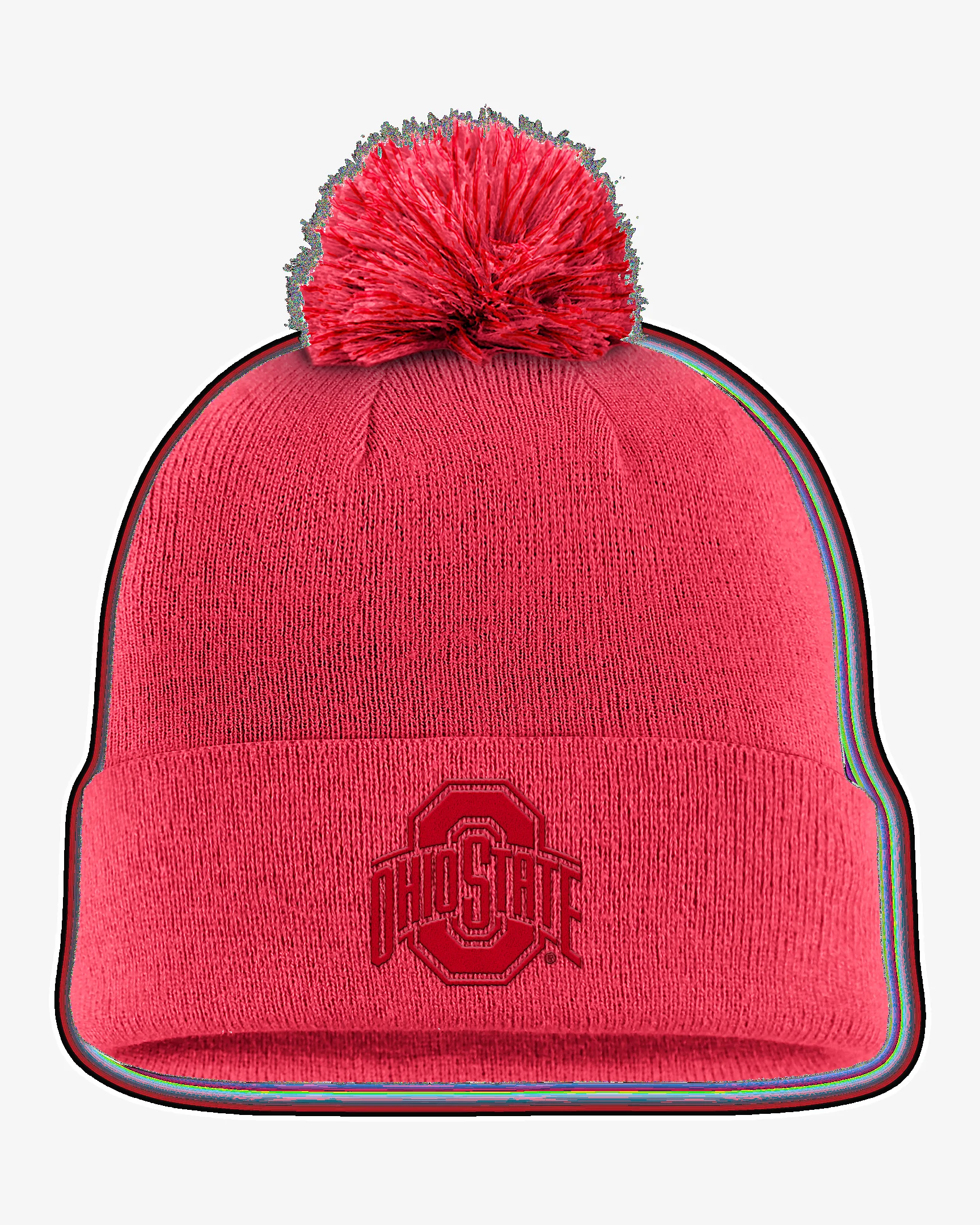 Ohio State Primetime Campus Toned Men's Nike College Cuffed Pom Beanie - 1