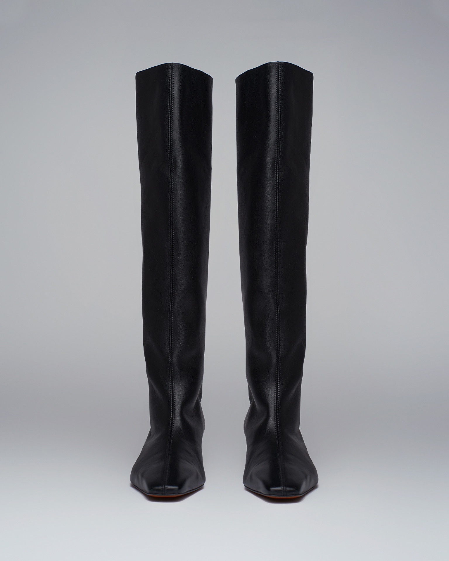 Nanushka PIPPA Leather knee boots Black REVERSIBLE