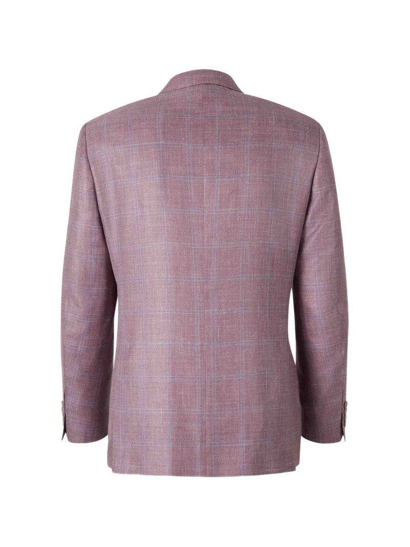 Canali check-pattern blazer outlook