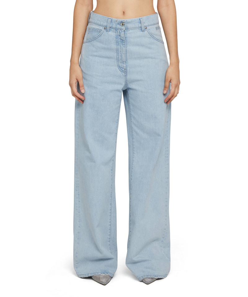 MSGM Solid color straight leg jeans outlook
