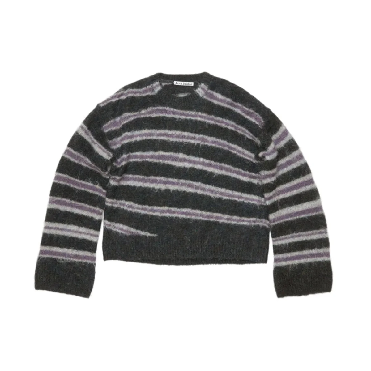 MOHAIR BLEND JUMPER (DARK GREY MELANGE/MULT) - 1