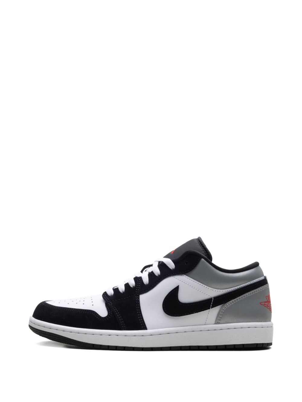 Jordan 1 Low SE "White/Fire Red/Black/Matte Silver" sneakers - 5