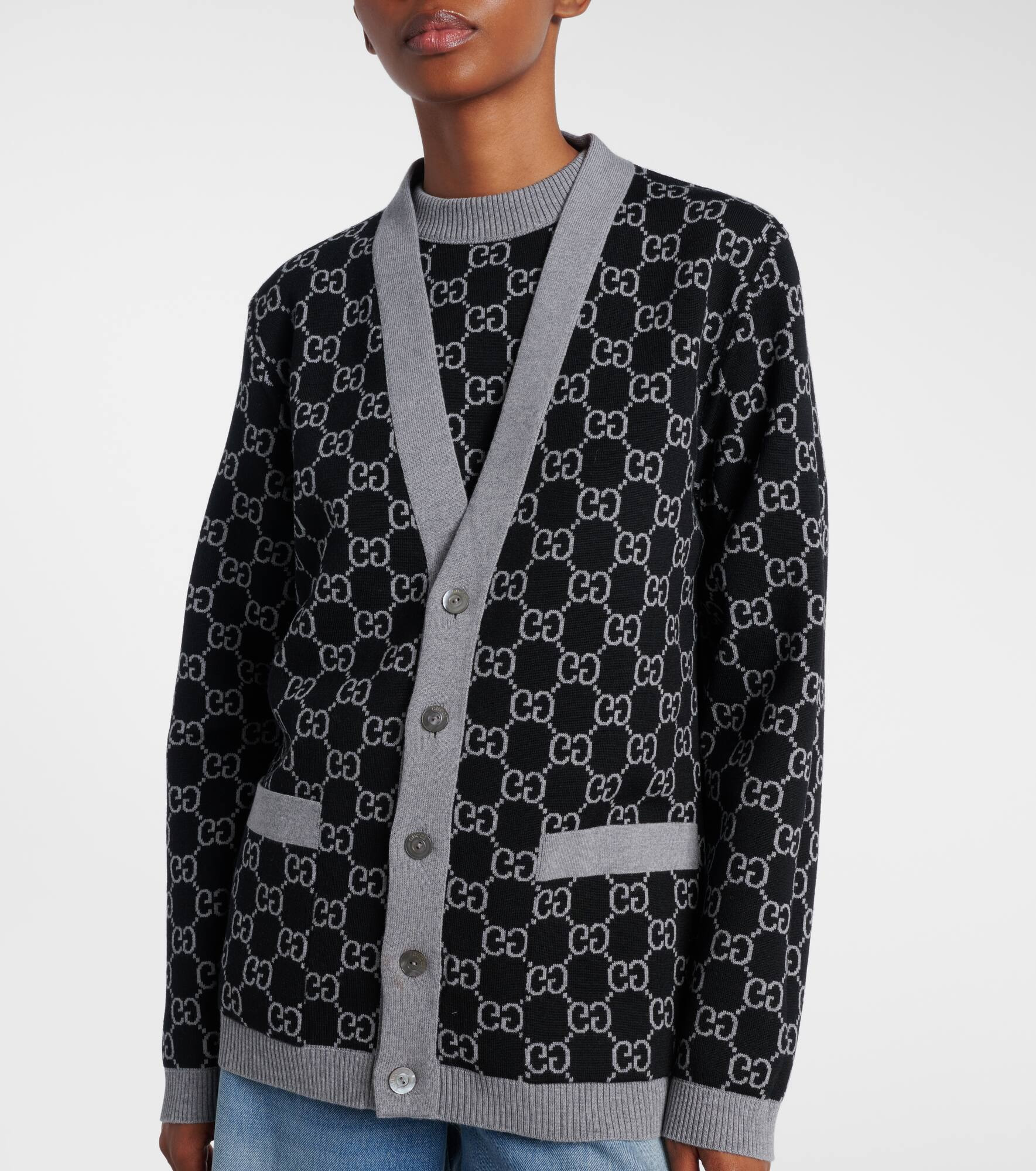 GG wool-blend cardigan - 6