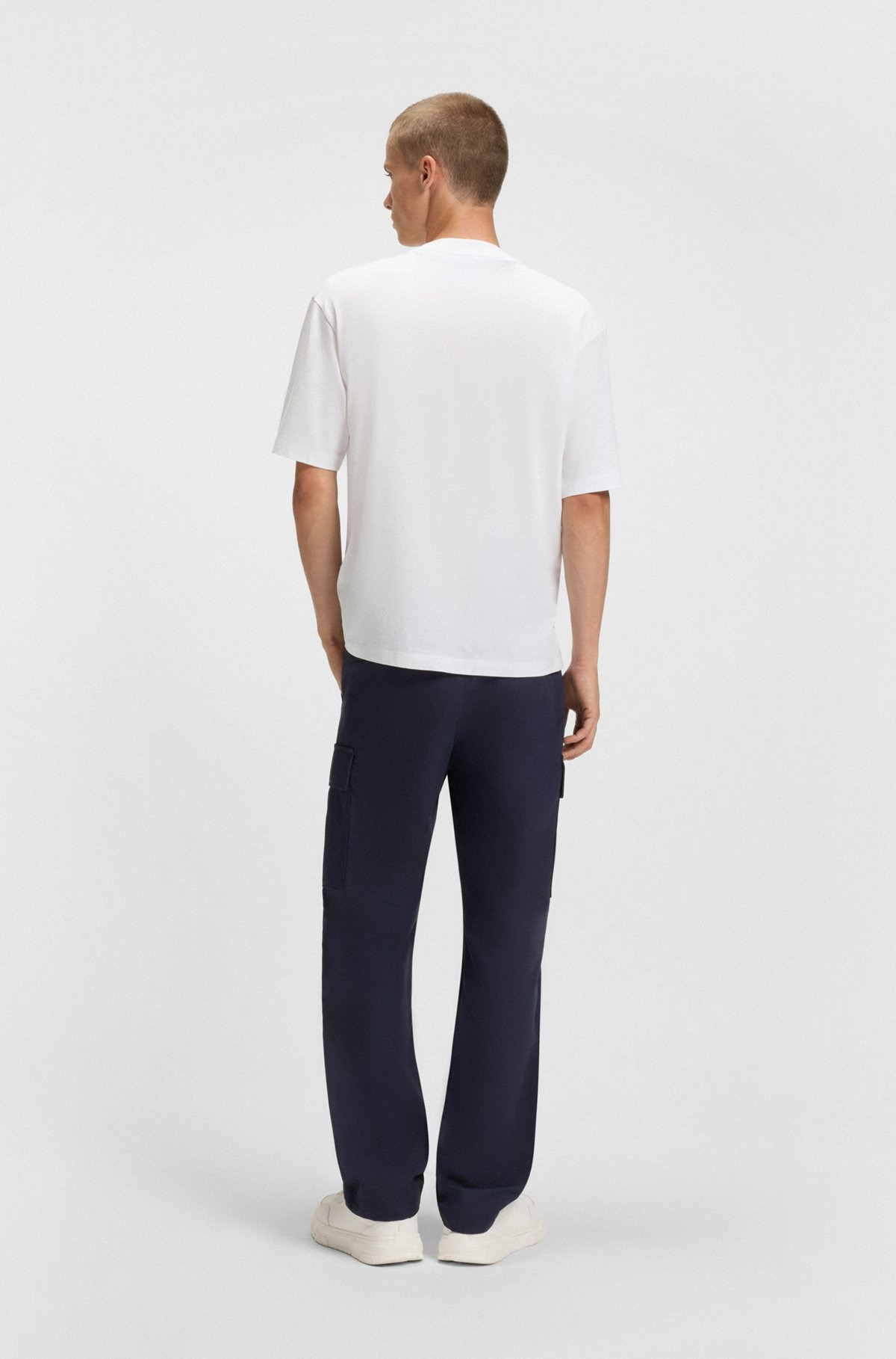 ALL-GENDER T-SHIRT WITH BLURRED LOGO PRINT - 5