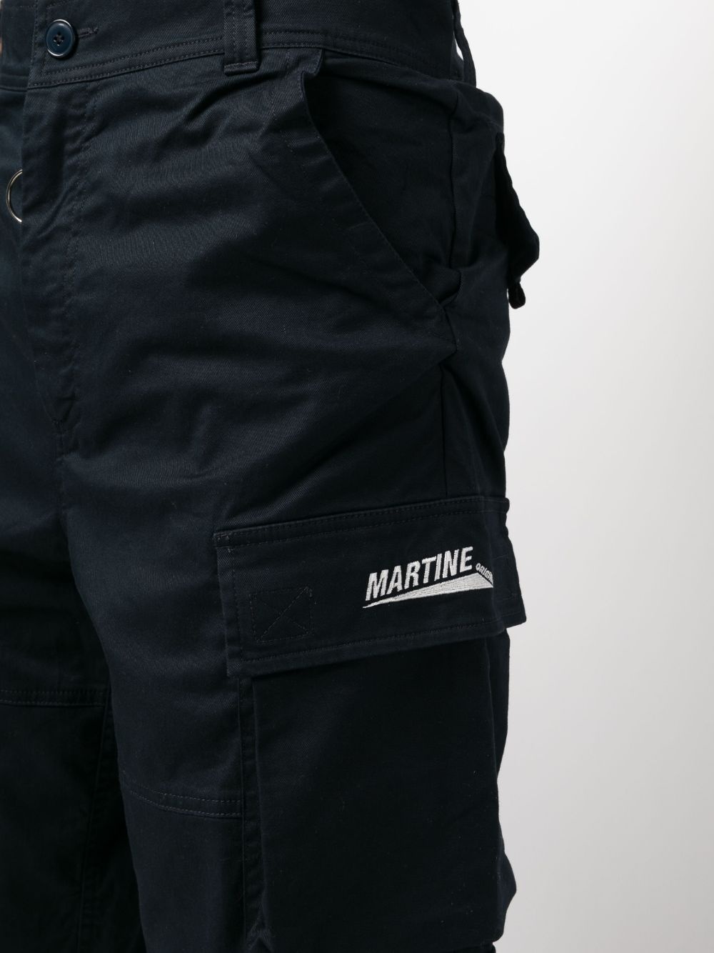 logo-embroidered cargo trousers - 5