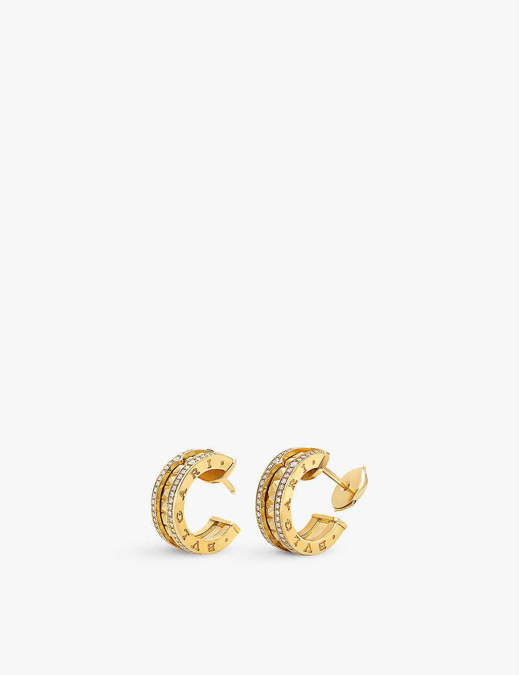 B.zero1 Rock 18ct yellow-gold and 0.27ct brilliant-cut diamond earrings - 2