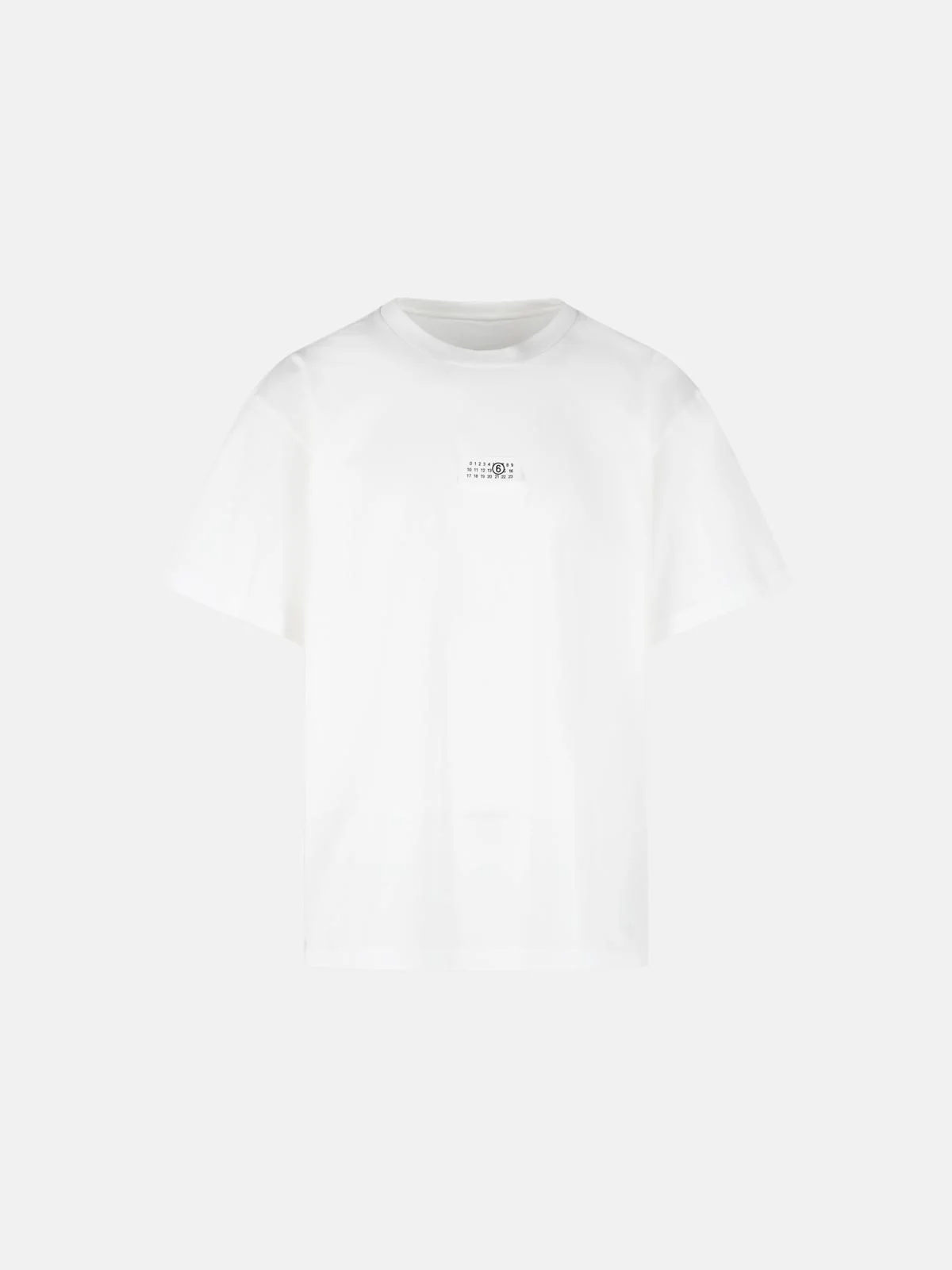 WHITE COTTON T-SHIRT - 1