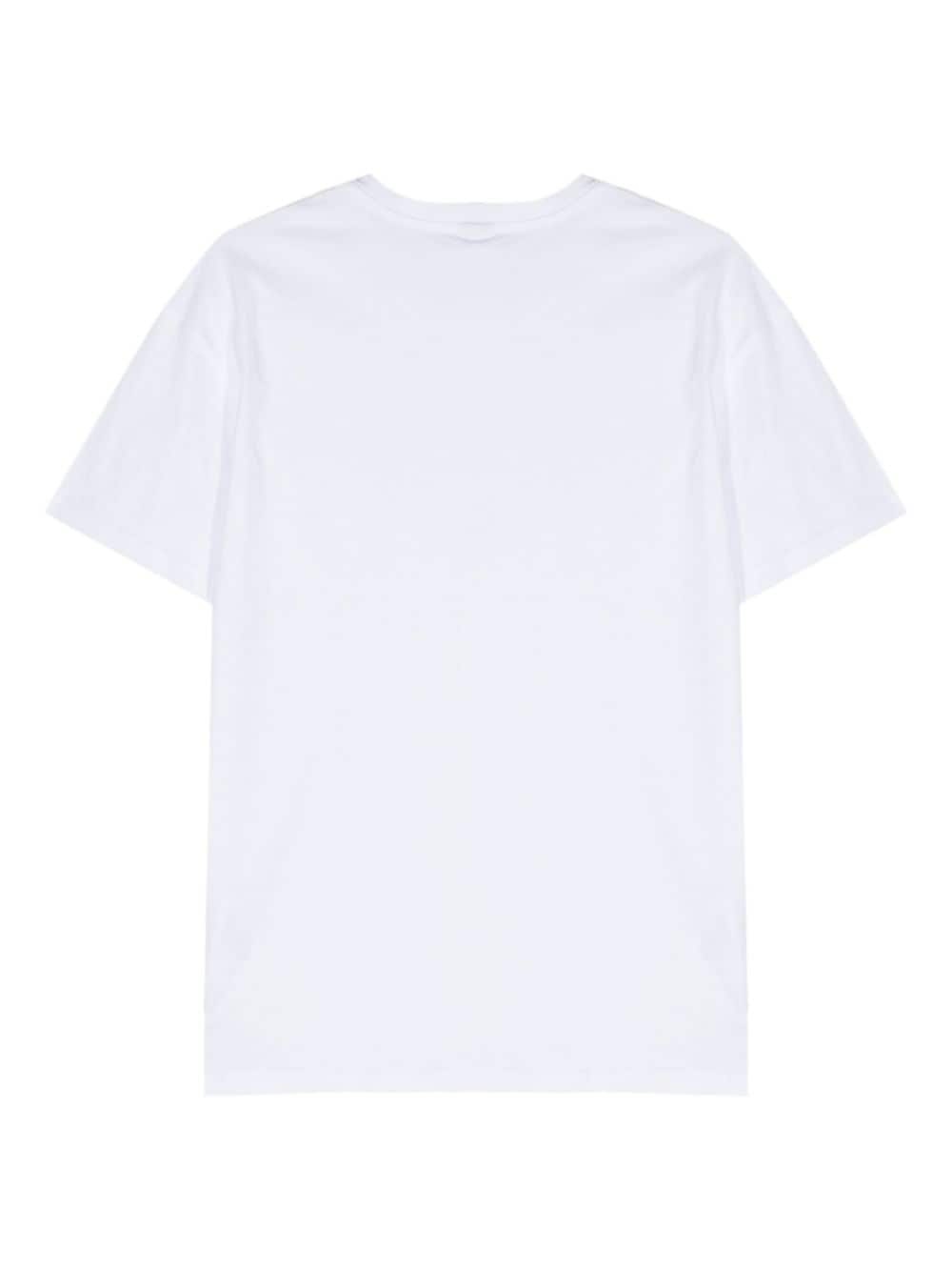 rubberised-logo cotton T-shirt - 2