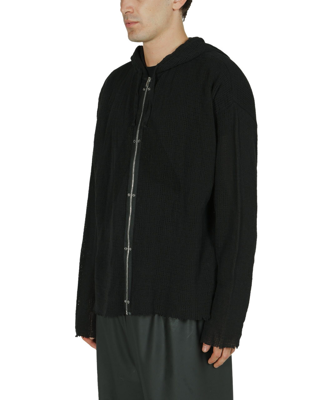 ZIP-UP MESH HOODED L/S TOP - 3