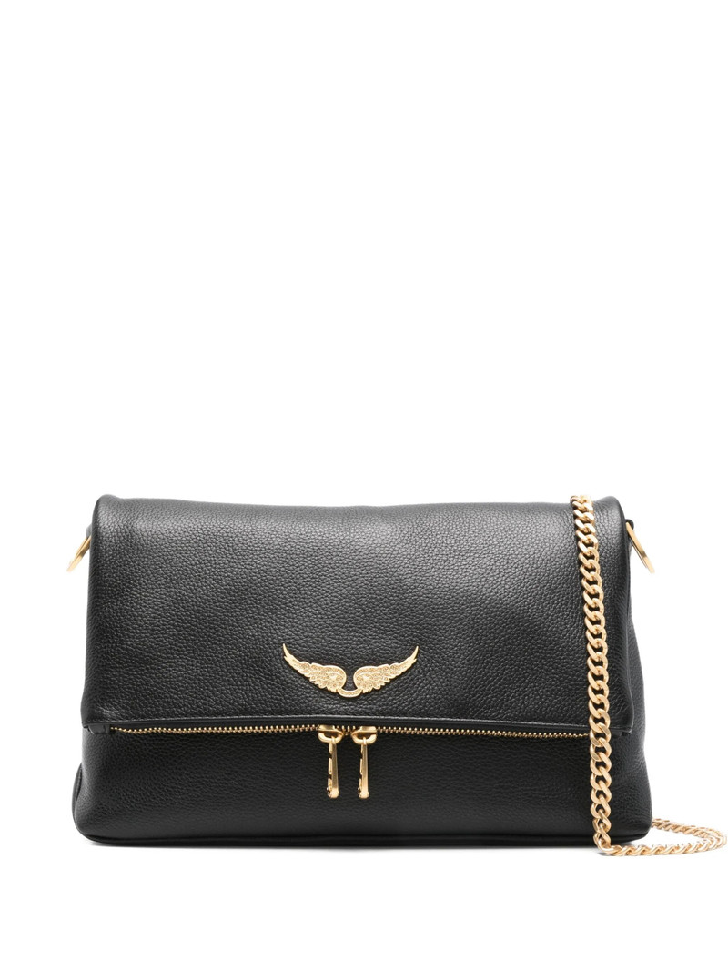 Zadig & Voltaire Rocky Grained-leather Shoulder Bag 1