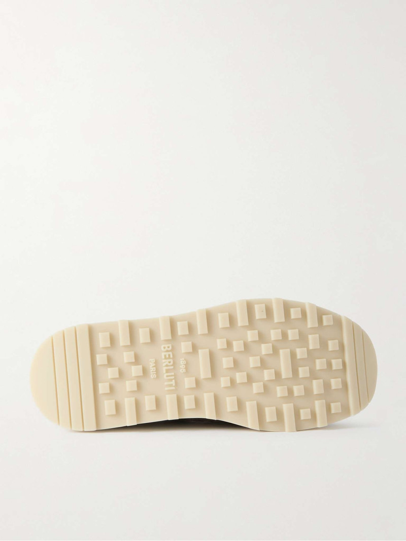 Light Track Venezia Leather-Trimmed Nylon and Suede Sneakers 3