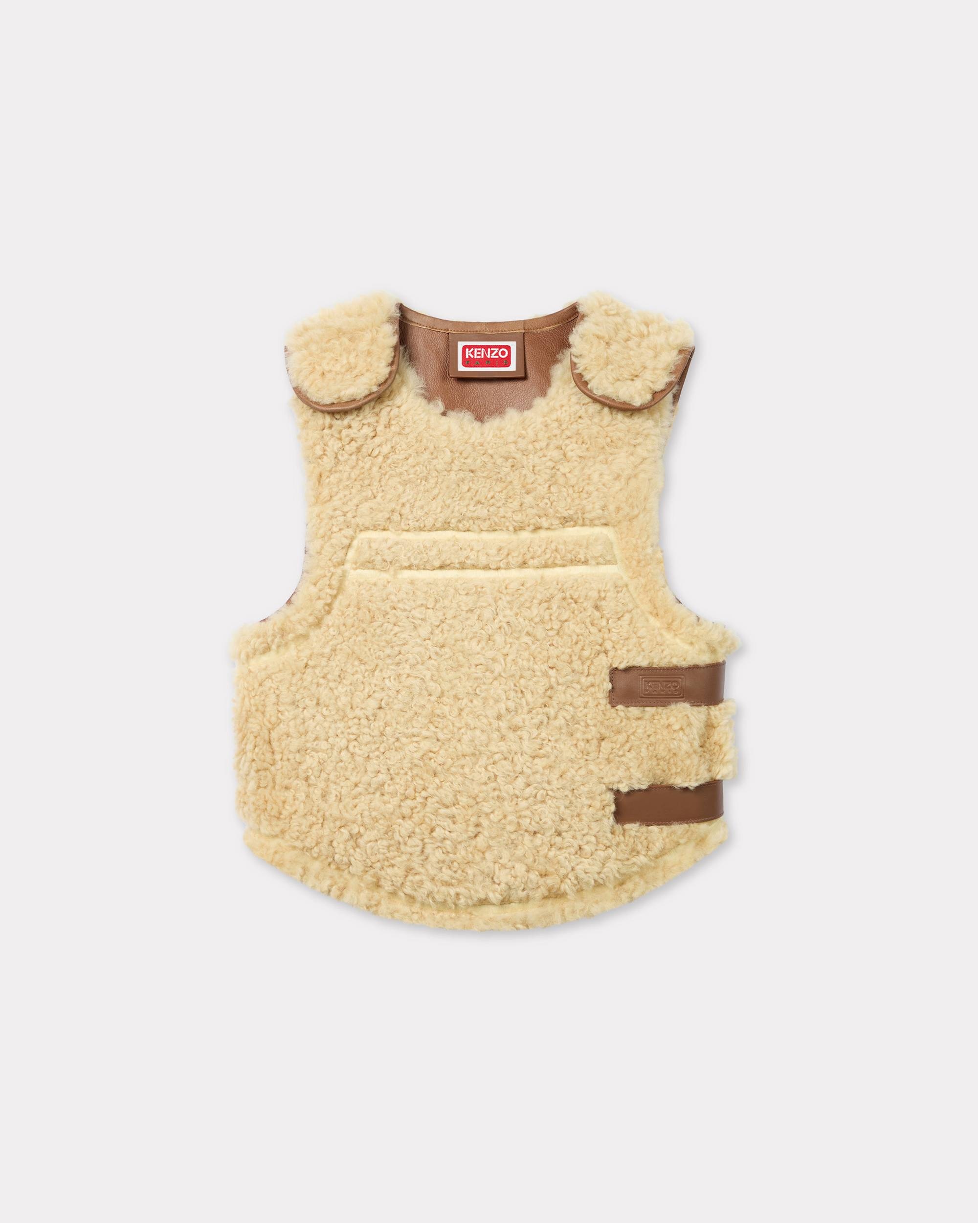 Shearling gilet in lambskin leather - 1