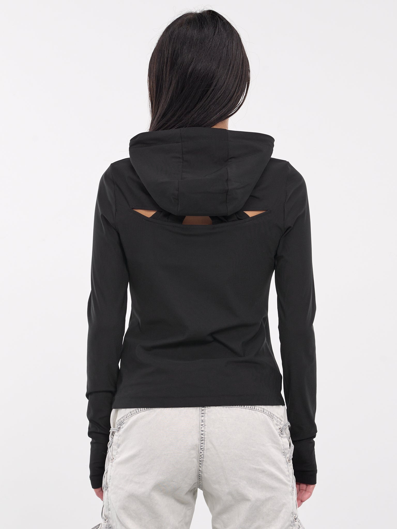 Cut-Out Quarter Zip Hoodie - 3