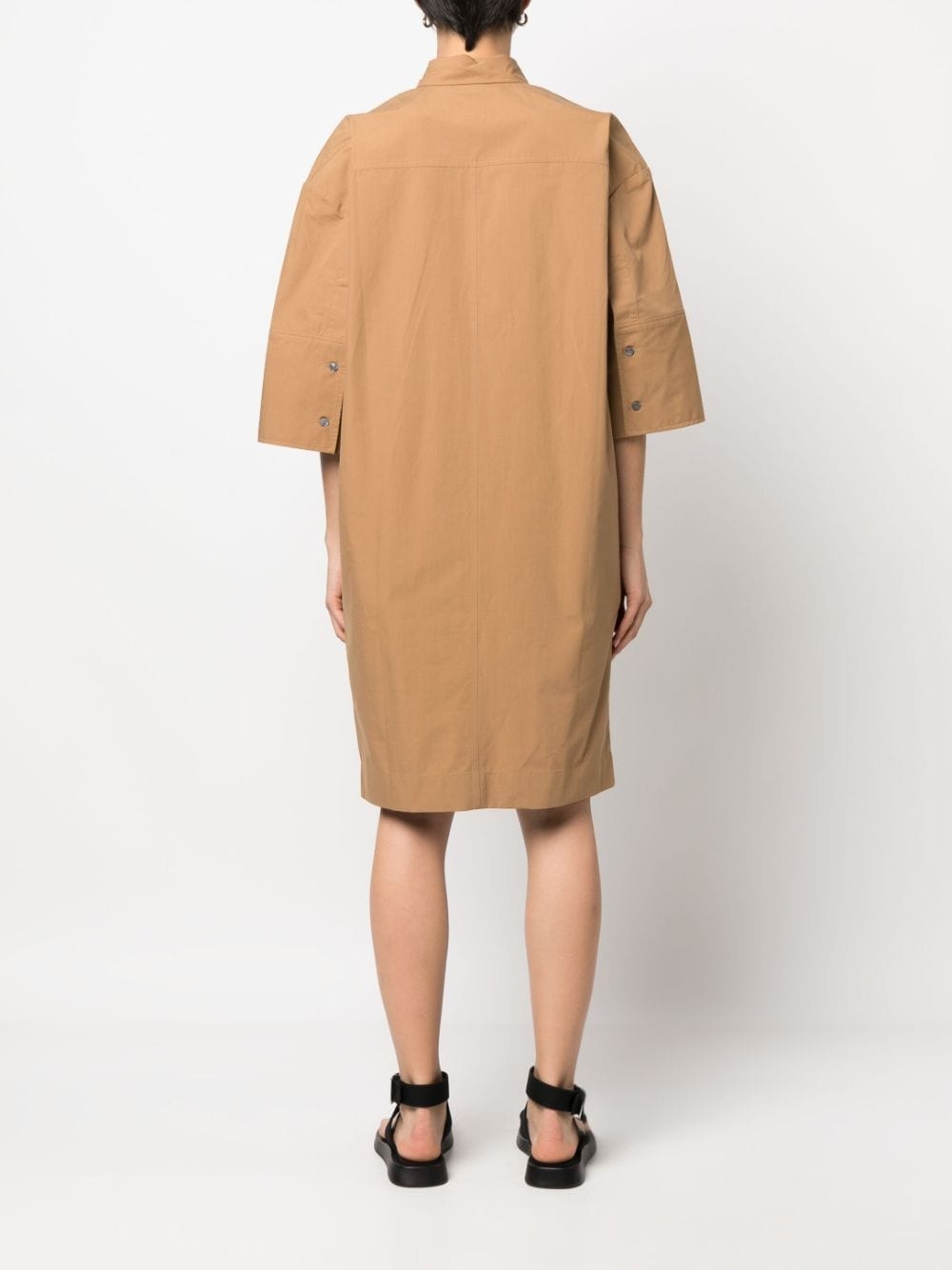 Albion drop-shoulder shirt dress - 4