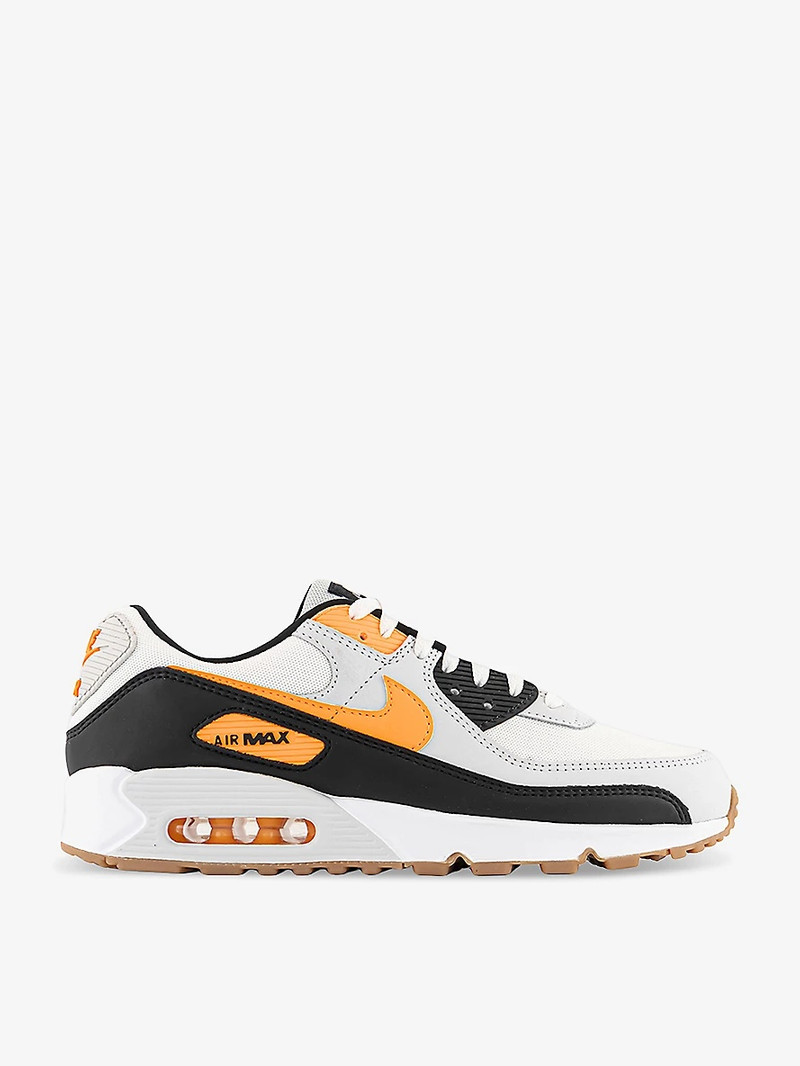 Air Max 90 padded-collar mesh low-top trainers - 1