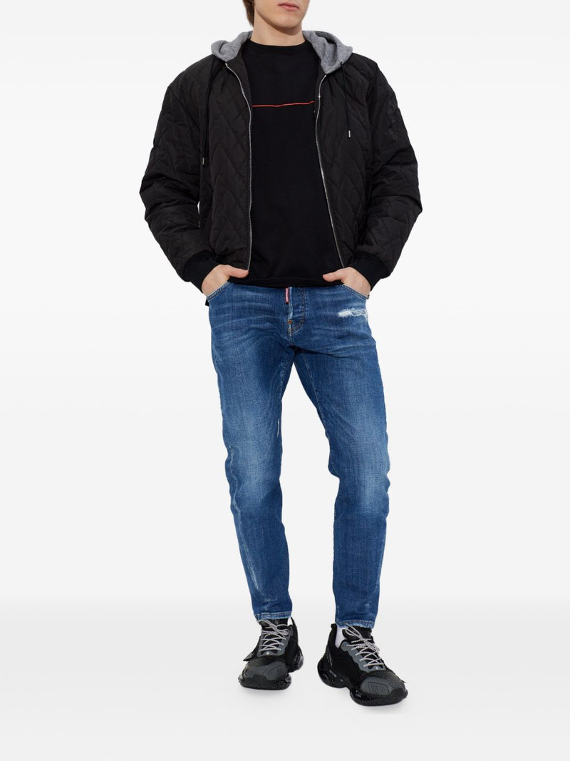 DSQUARED2 hooded quilted bomber jacket outlook