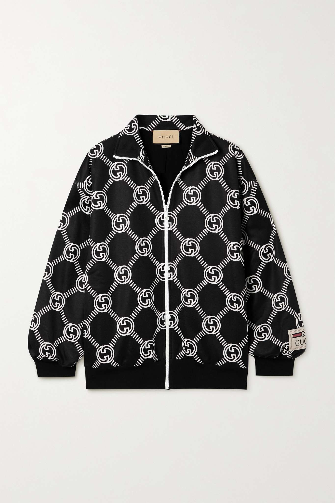 Printed jersey track jacket - 1